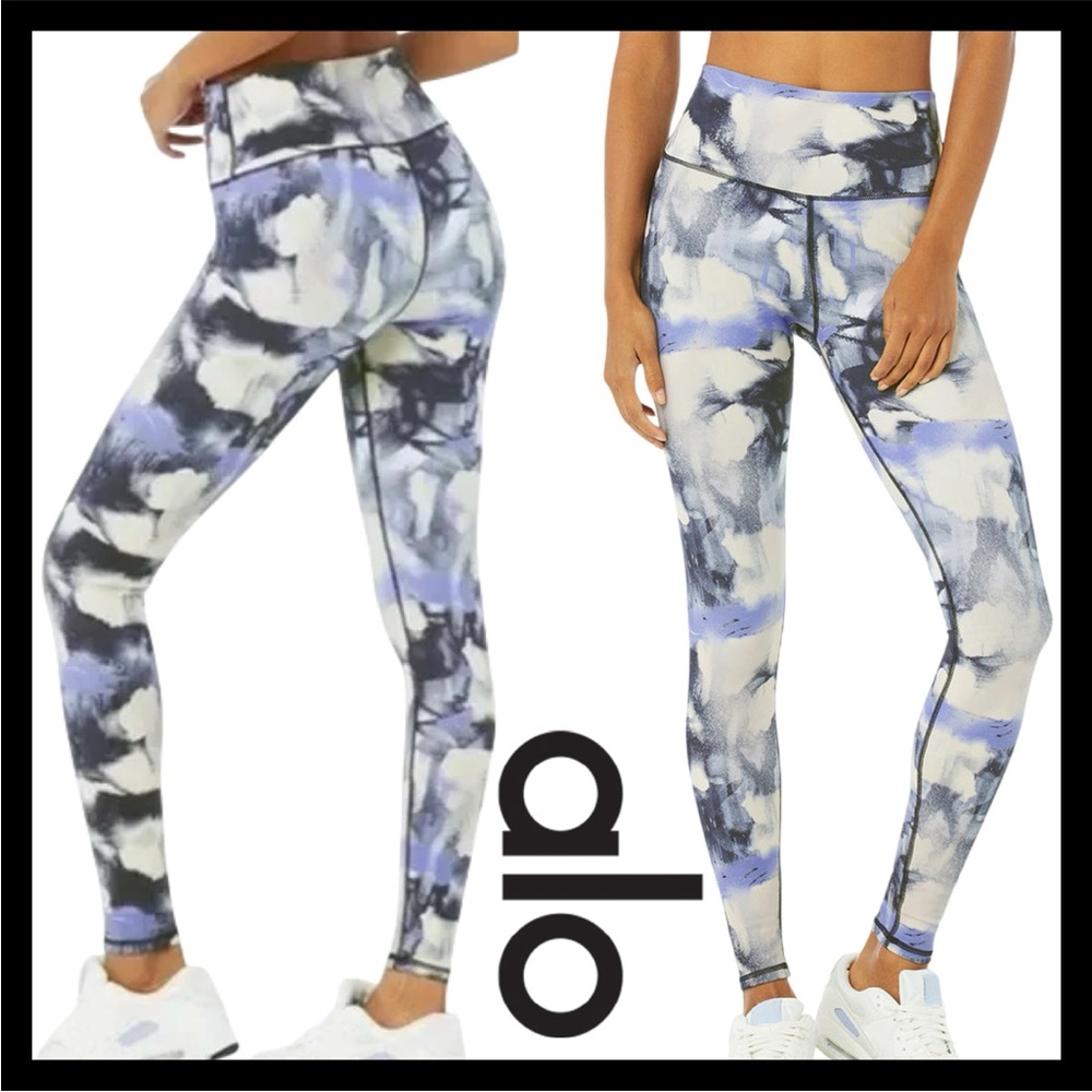 ALO YOGA Women’s Vapor High-Waist Graffiti Tie Dye Legging Size (M) Like NEW